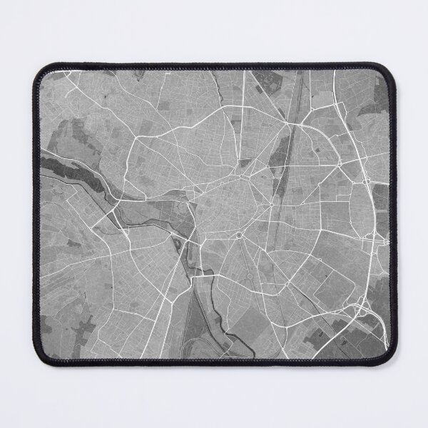 Item preview, Map of Dijon (France) in gray vintage style designed and sold by blursbyai.