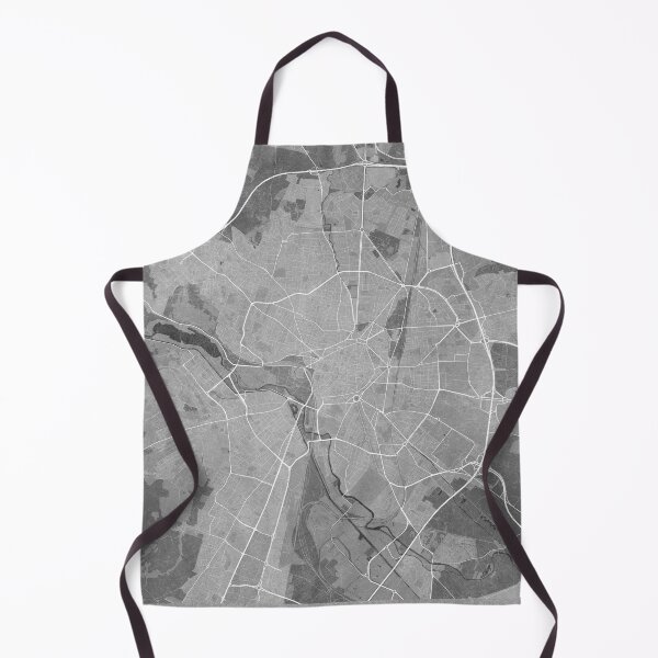 Item preview, Map of Dijon (France) in gray vintage style designed and sold by blursbyai.