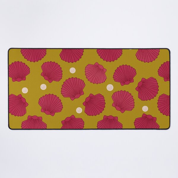 Item preview, Hand-drawn Scallops and Pearls ~ on Golden Background designed and sold by Danvrie.