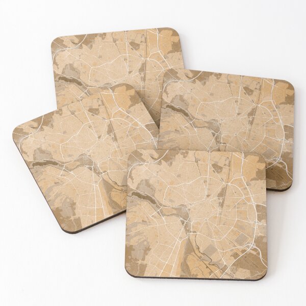 Item preview, Map of Dijon (France) in sepia vintage style designed and sold by blursbyai.