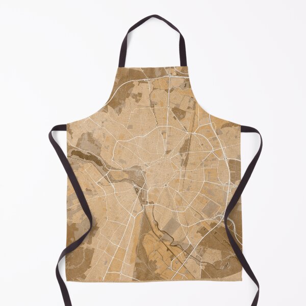 Item preview, Map of Dijon (France) in sepia vintage style designed and sold by blursbyai.