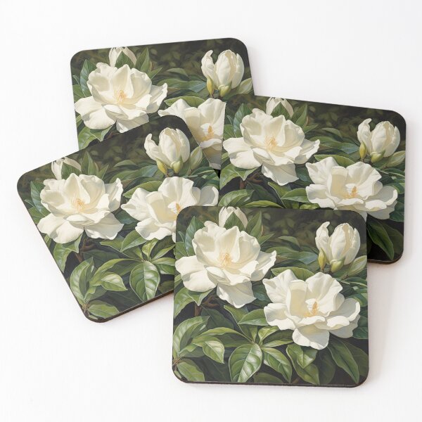 Item preview, White Gardenias  designed and sold by Vanover Designs.