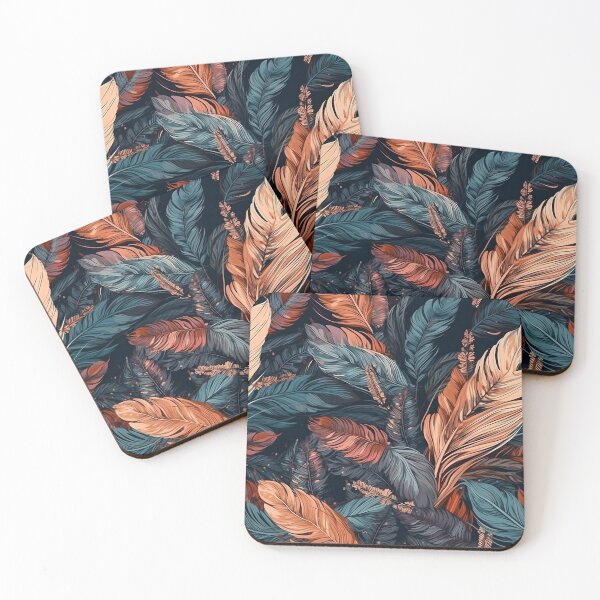 Item preview, patrón de plumas designed and sold by InkVibe.