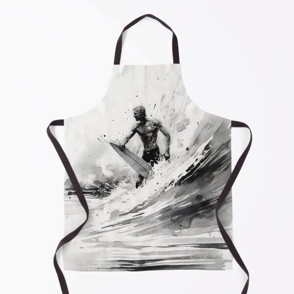 Item preview, Watercolur Surfing Art, Ocean Wave, Modern Reeds, Beach, Tropical Surf Printable designed and sold by AdrianStyleArt.
