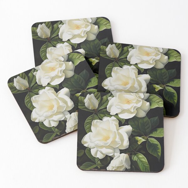 Item preview, White Gardenias  designed and sold by Vanover Designs.