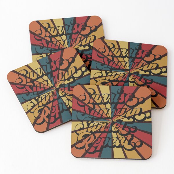 Item preview, Sunrise Sunburn Sunset Repeat Retro Vintage designed and sold by ShopFanCreation.