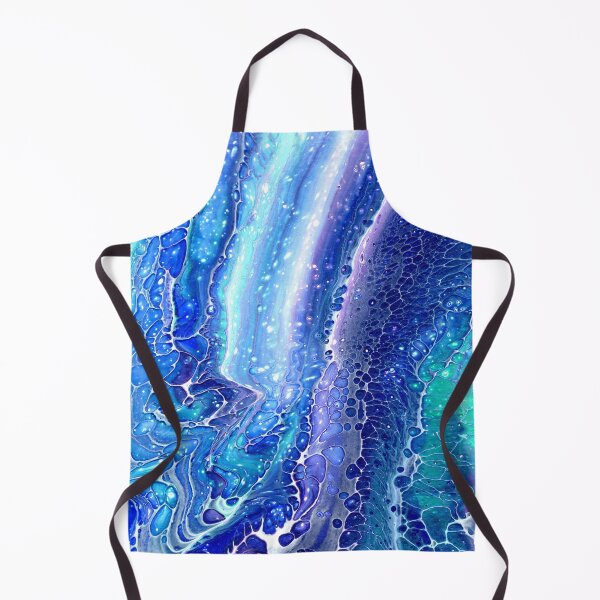 Item preview, Shades of blue abstract acrylic paint pattern designed and sold by PuzbieArts.