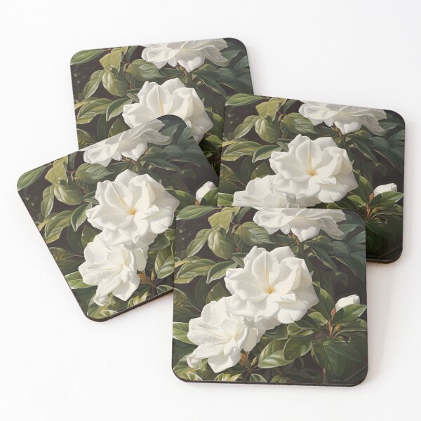 Item preview, White Gardenias  designed and sold by Vanover Designs.