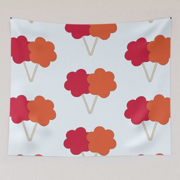 Item preview, Lolipop Candy Flower Red Orange designed and sold by Eathusiast.
