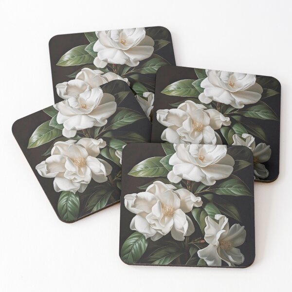 Item preview, White Gardenias  designed and sold by Vanover Designs.
