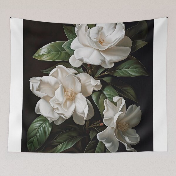 Item preview, White Gardenias  designed and sold by Vanover Designs.