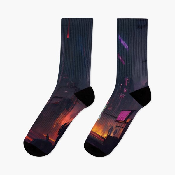 Item preview, Sunset City Skyline II - Cyber City Scene designed and sold by Delerat7.