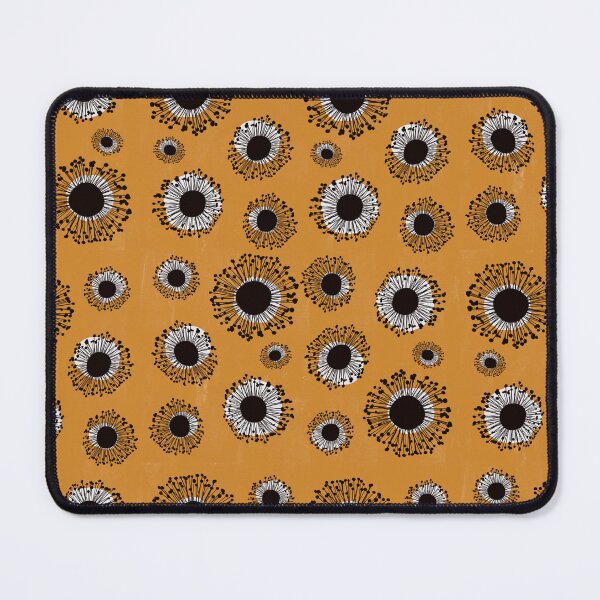 Item preview, Mid century floral blues designed and sold by DPDesignArt.