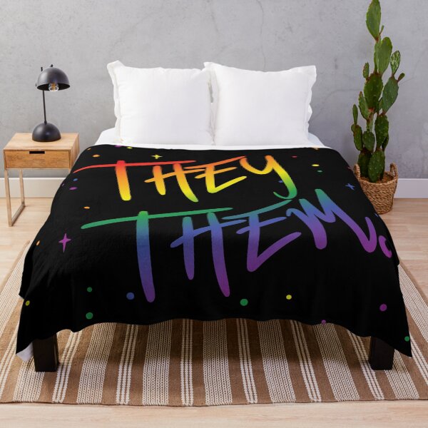 Item preview, Pride Flag Stars They/Them Pronouns designed and sold by MoonMint.