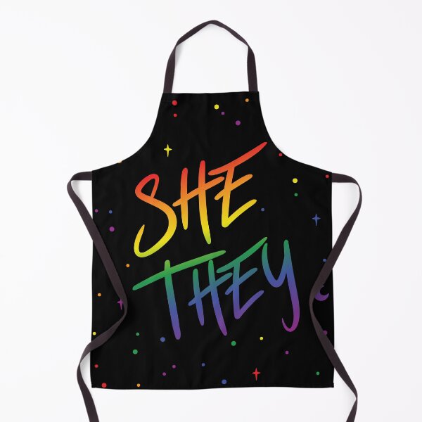 Item preview, Pride Flag Stars She/They Pronouns designed and sold by MoonMint.