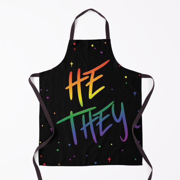 Item preview, Pride Flag Stars He/They Pronouns designed and sold by MoonMint.