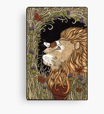 The Lion and the Mouse Canvas Print