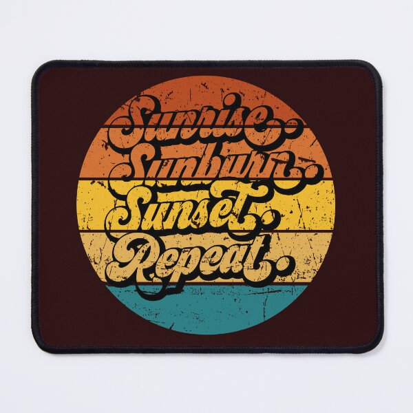 Item preview, Sunrise Sunburn Sunset Repeat Retro Sunset designed and sold by ShopFanCreation.