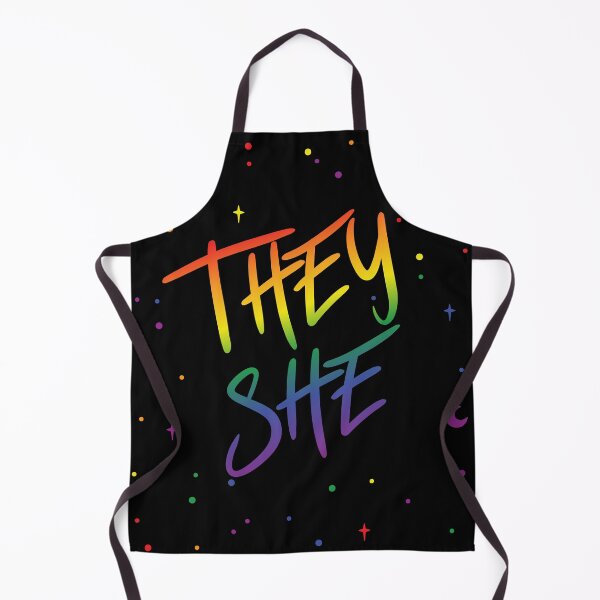 Item preview, Pride Flag Stars They/She Pronouns designed and sold by MoonMint.