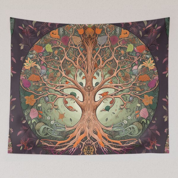 Artikelvorschau, Baum des Lebens, Yggdrasil entworfen und verkauft von SalogwynLifeArt.