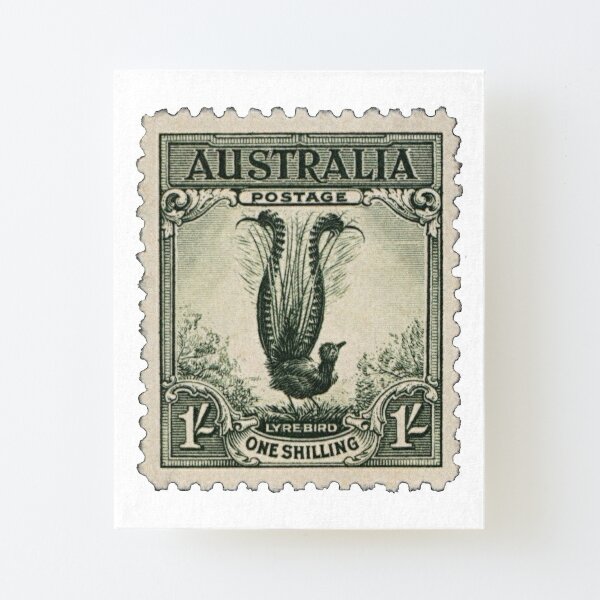 Australia Three Pence Blue Postage Stamp Poster for Sale by red-amber65