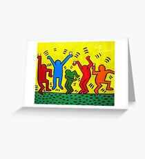 Keith Haring Beer Parody Greeting Card