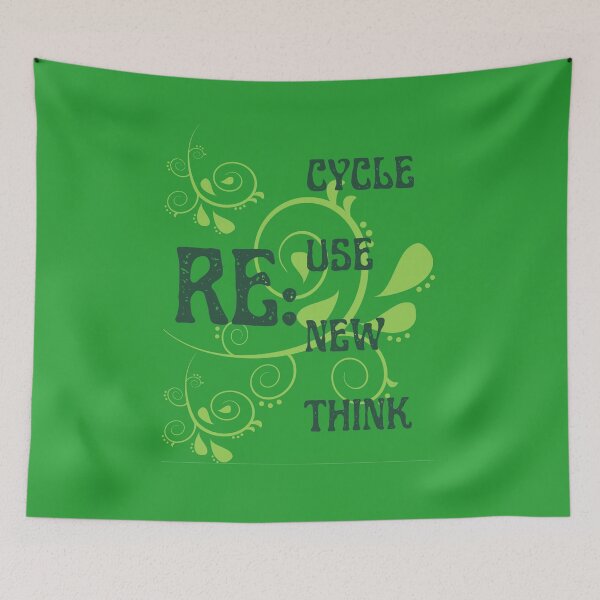Item preview, Re-Cycle Re-Use Re-New Re-Think. Crisis Environmental Activism designed and sold by Rebel-Design.