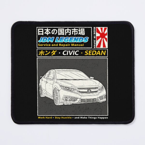 Item preview, Nippon Civic Sedan Car Manual Book Cover designed and sold by JDM Guyvit.