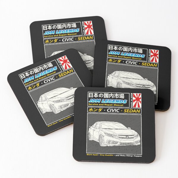 Item preview, Nippon Civic Sedan Car Manual Book Cover designed and sold by JDM Guyvit.