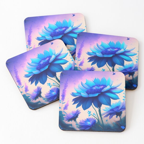 Artikelvorschau, Blaues Sonnenblumen-Wildblumen-Feld durch Perceptual Paradox Creations entworfen und verkauft von hobbit73.