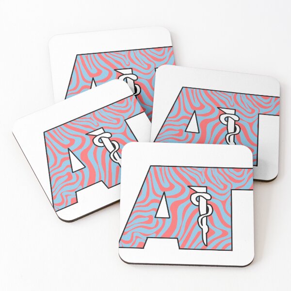 Item preview, Athletic Training Logo Pink and Blue Zebra  designed and sold by rosiepiscitello.