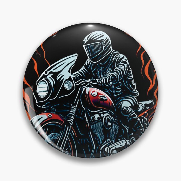 Item preview, Lonely Adventure montando una bicicleta cafe racer designed and sold by msys.