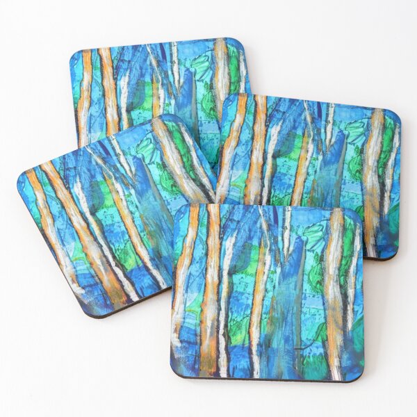 Item preview, Blue Abstract Trees designed and sold by kissuquick.