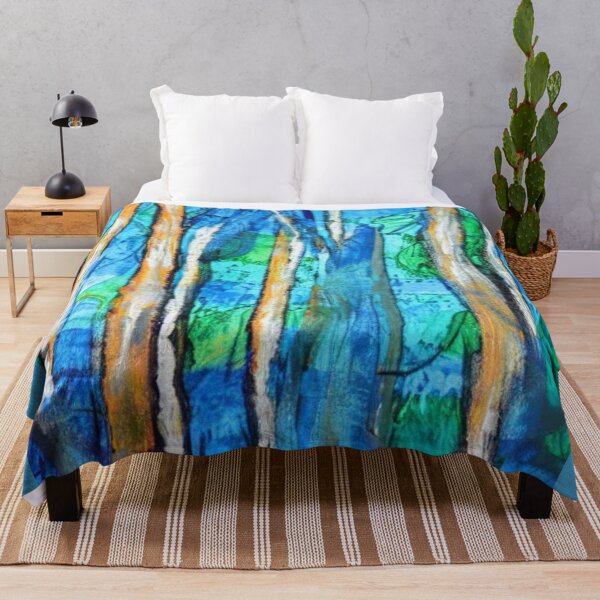 Item preview, Blue Abstract Trees designed and sold by kissuquick.