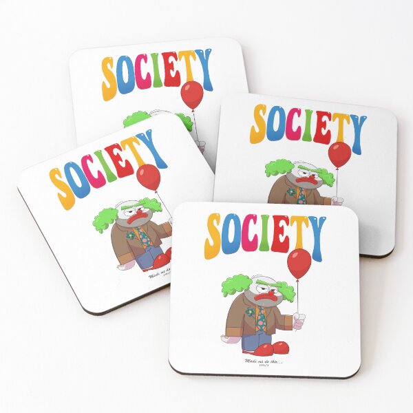 Item preview, Society Clown - Funny ilustrated cartoon designed and sold by BlurCity.