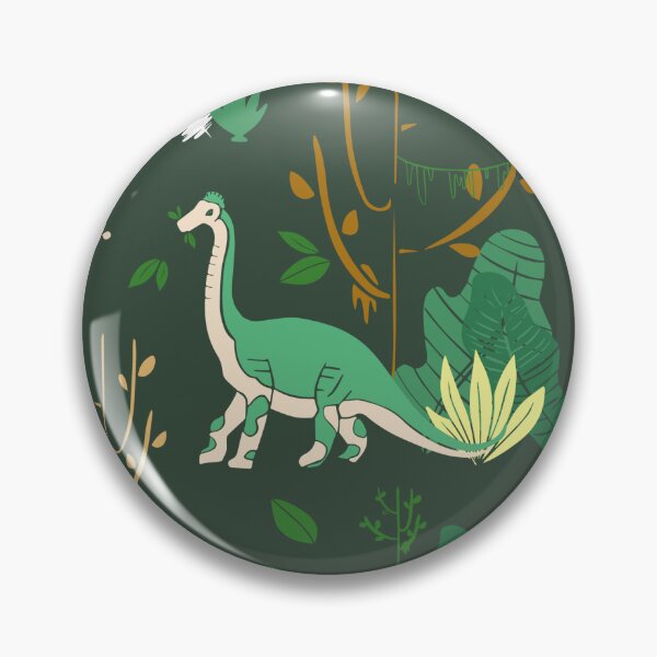 Artikelvorschau, Dinosaurier-nahtloses Muster mit Vegetation entworfen und verkauft von FourAcreFarm.