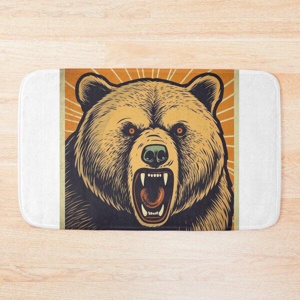 Item preview, Angry Brown Bear designed and sold by SMALL BEAR ART.
