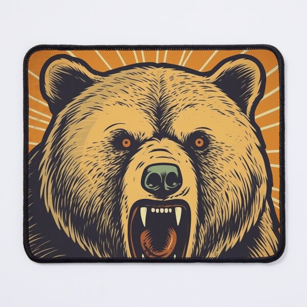 Item preview, Angry Brown Bear designed and sold by SMALL BEAR ART.