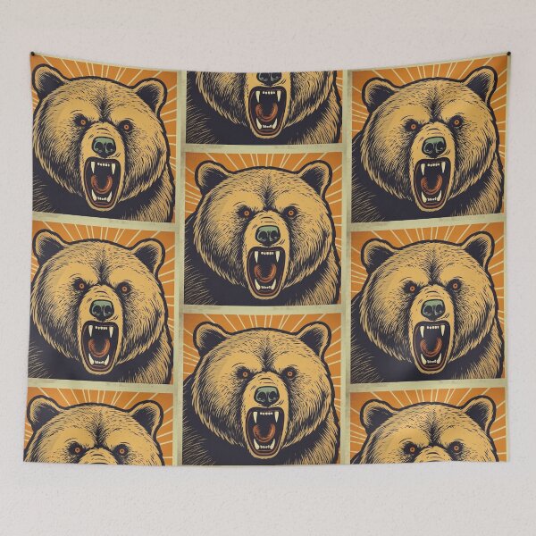 Item preview, Angry Brown Bear designed and sold by SMALL BEAR ART.