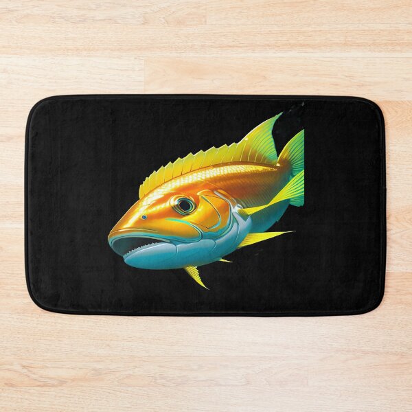 Item preview, Golden Yellow Fish with Green an Blue Markings designed and sold by deniselynnimage.