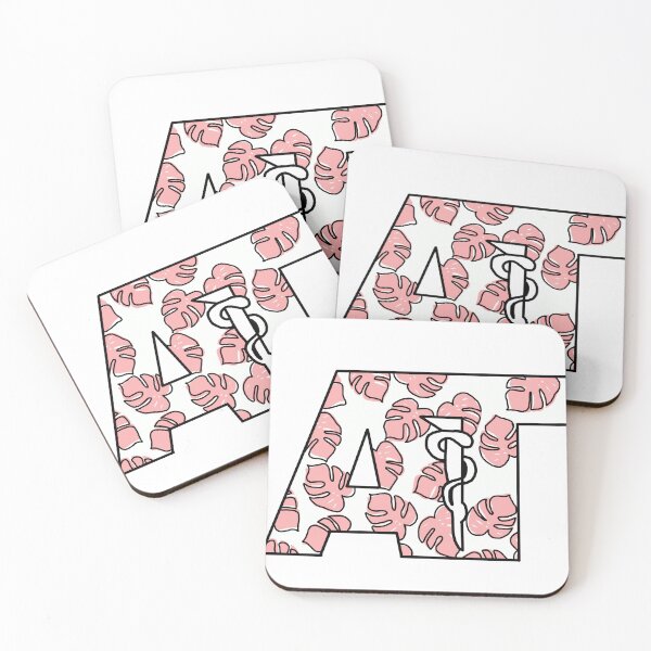 Item preview, Athletic Training Logo Pink Leaves designed and sold by rosiepiscitello.