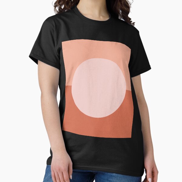 Item preview, Dotty Half Half Minimalist Geometric Pattern in Blush Pink and Clay designed and sold by kierkegaard.