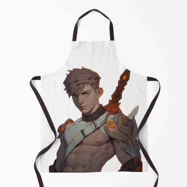 Item preview, Shirtless Fantasy Warrior Boy designed and sold by HotAnimeBoys.