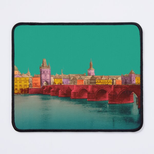 Item preview, Holiday in Prague Charles Bridge, Czech Republic, vintage architecture designed and sold by Mauswohn.