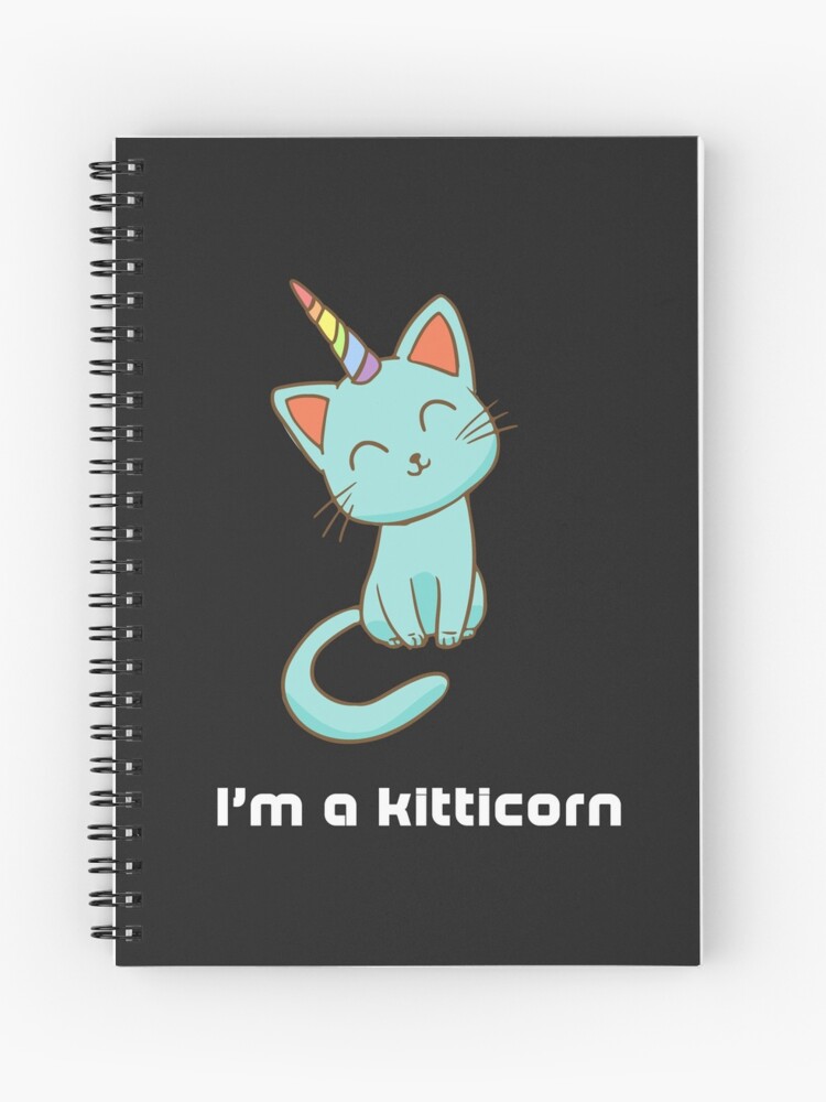 Cuaderno De Espiral Soy Un Kittycorn Unikitty Gato Gatito