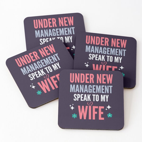 Item preview, Under New Management Speak To My Wife designed and sold by Benchamart.