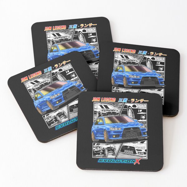 Item preview, JDM Blue Mitsubishi Lancer Evolution 10 Drifting designed and sold by JDM Guyvit.