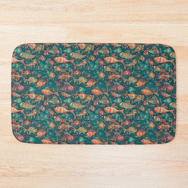 Item preview, Pattern of Cute Cartoon Fishes designed and sold by CinEmmaDesign.