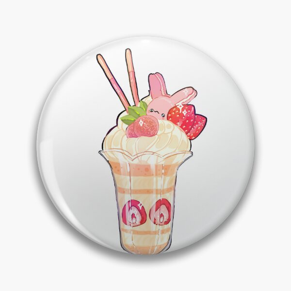Item preview, Strawberry bunny parfait designed and sold by violeteale.