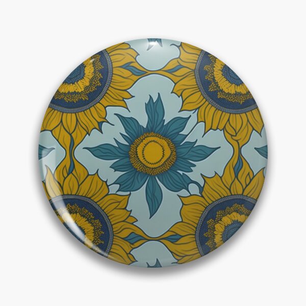 Artikelvorschau, Abstract Sunflower Floral Pattern entworfen und verkauft von SvahaDesigns.